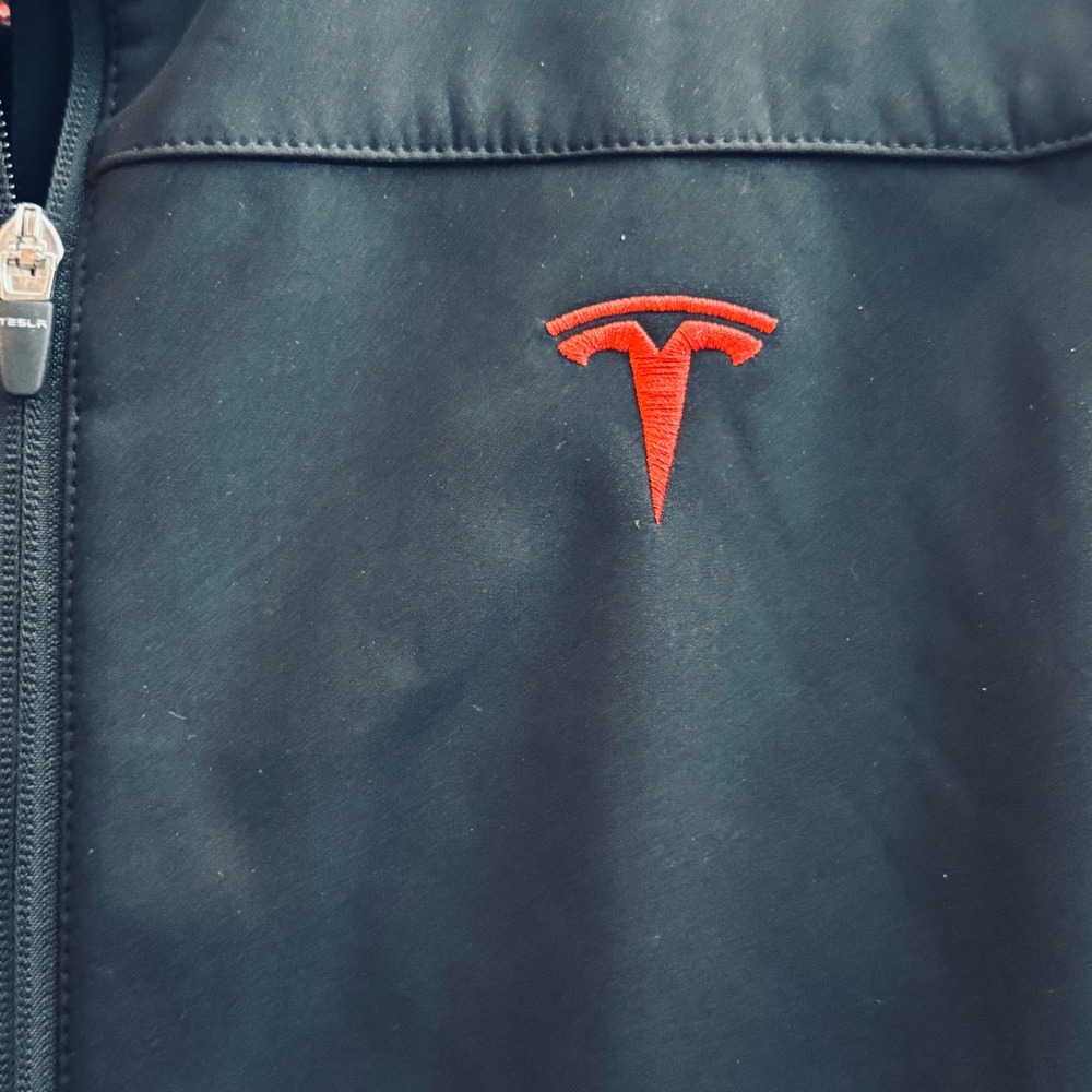 Tesla Motors Women's Corporate Employee TESLA Black Softshell Jacket Large - Picture 2 of 7